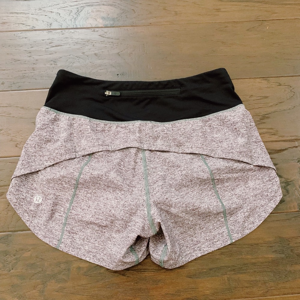Gray lululemon speed up shorts